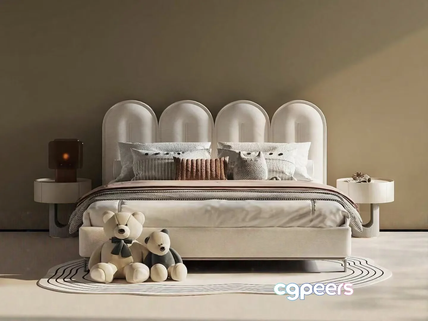 Cozy Modern Bedroom 3D Model – 22747 – CORONA Render