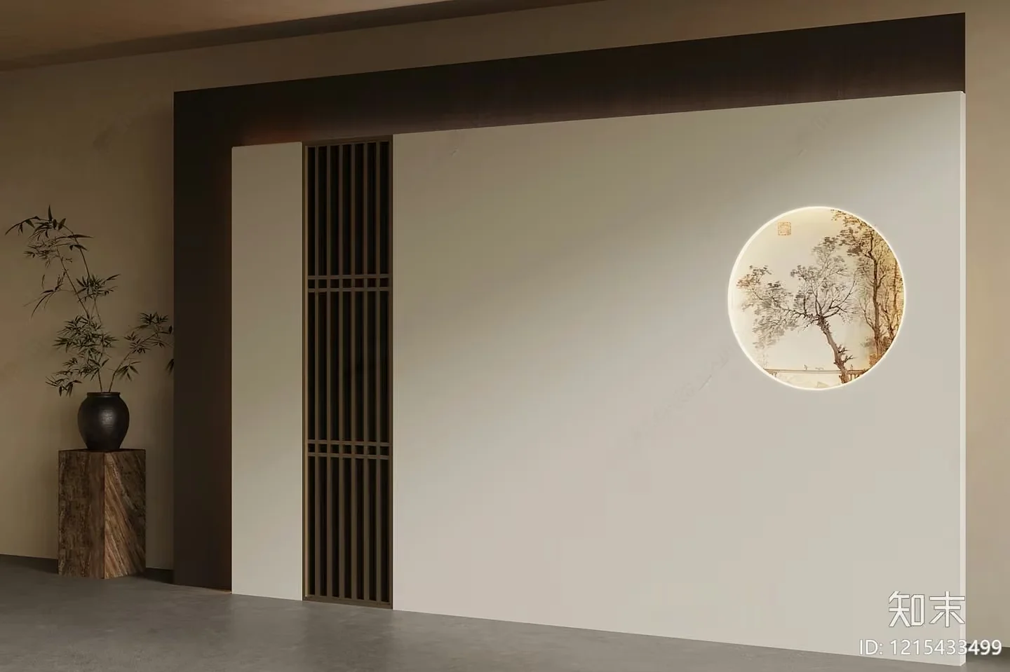 Modern Asian-Inspired Interior Design 3D Model – 13124 – VRAY Render