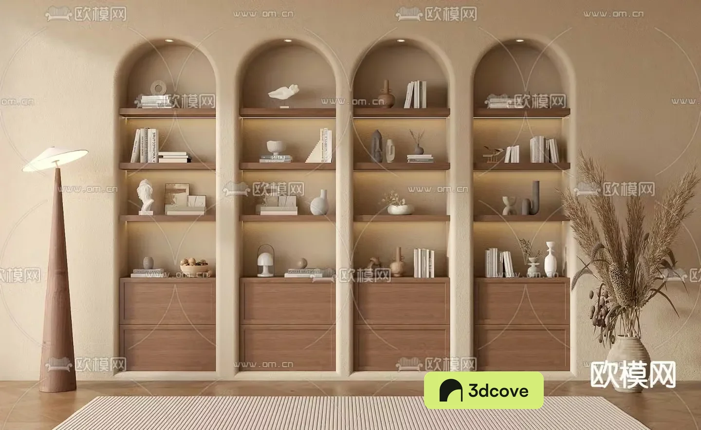 Wabi-sabi wall cabinet decorative cabinet shelf