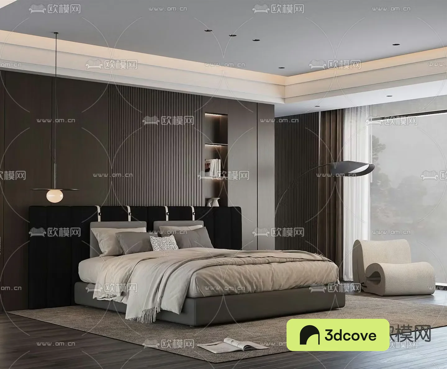 Modern double bed