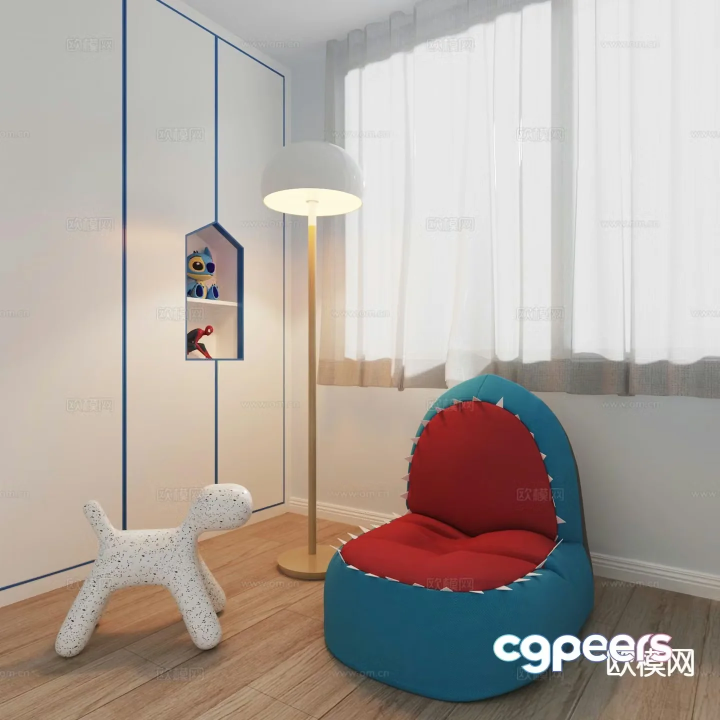 Children’s sofa beanbag sofa 3d model