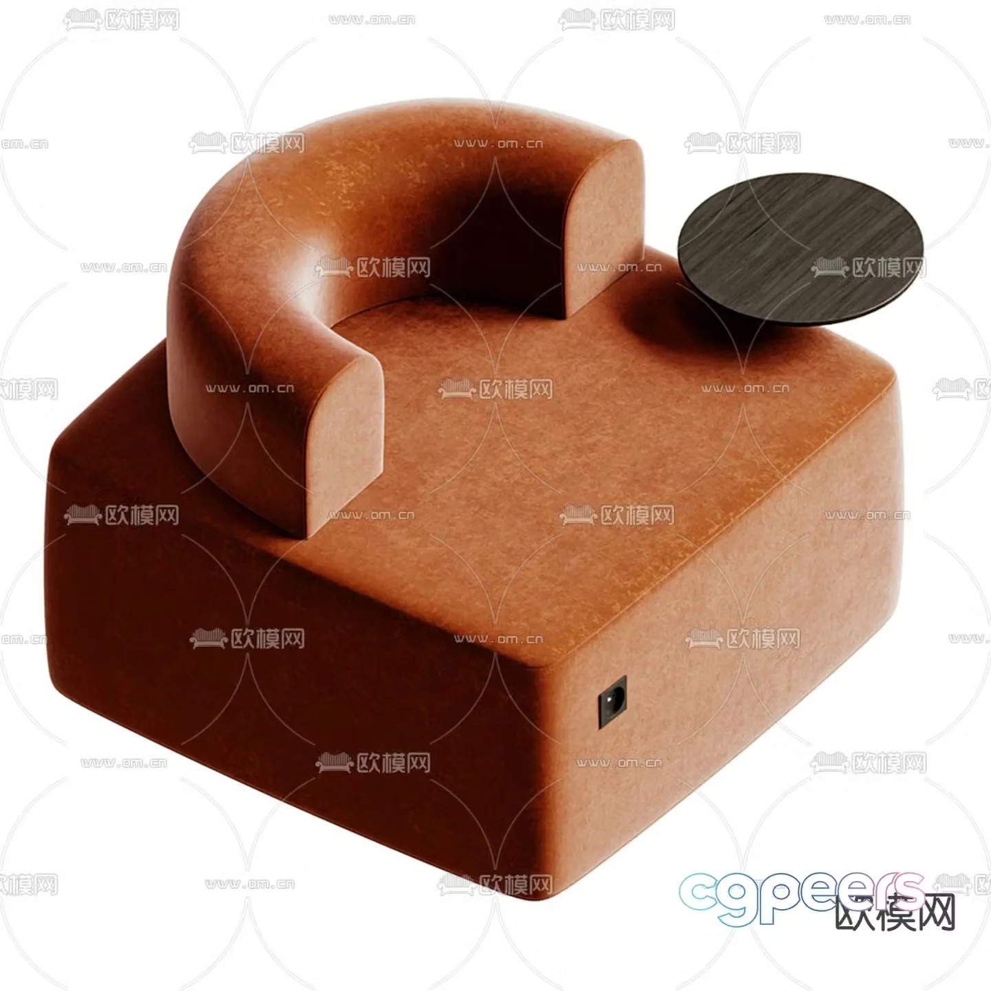Minotti single sofa leisure sofa 3d model