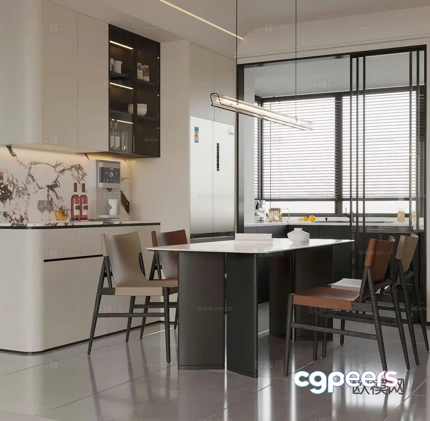 Italian restaurant 3d model