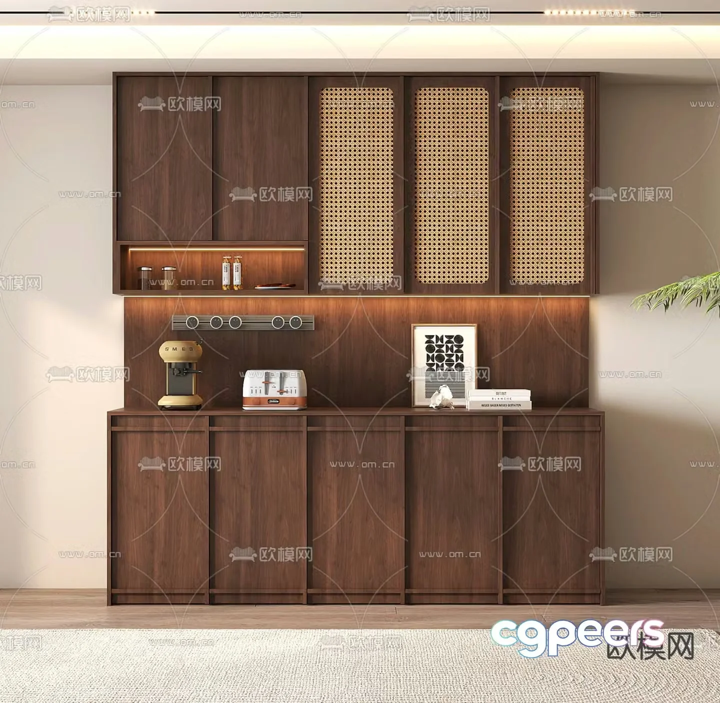 Middle-aged sideboard 3D model