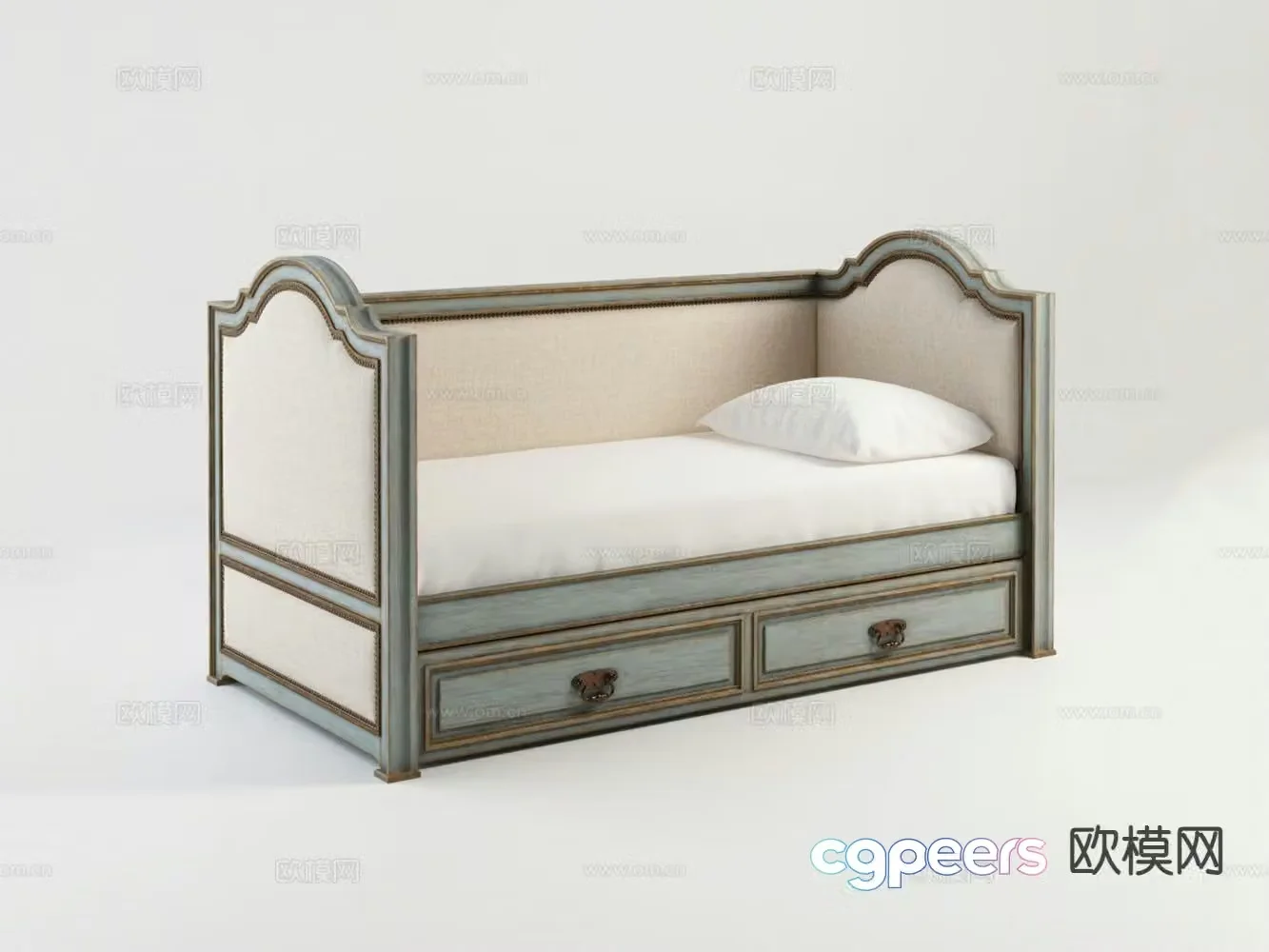 American children’s bed 3d model