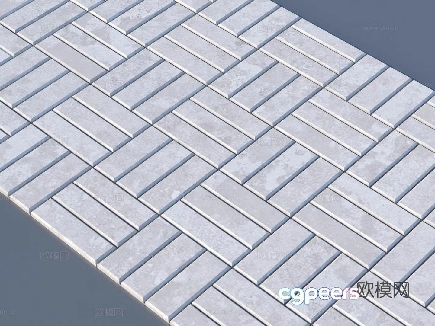 Wall tiles Pavement tiles 3d model