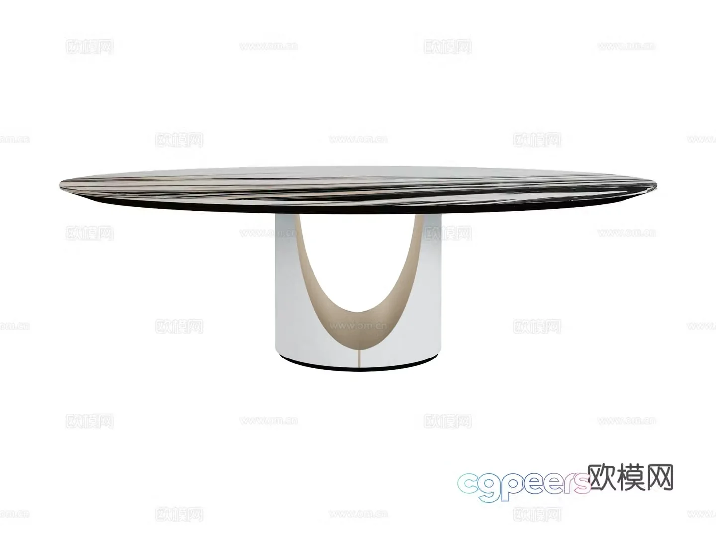 visionnaire marble dining table 3d model