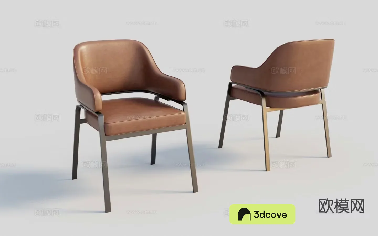 Modern leather chair dining chair