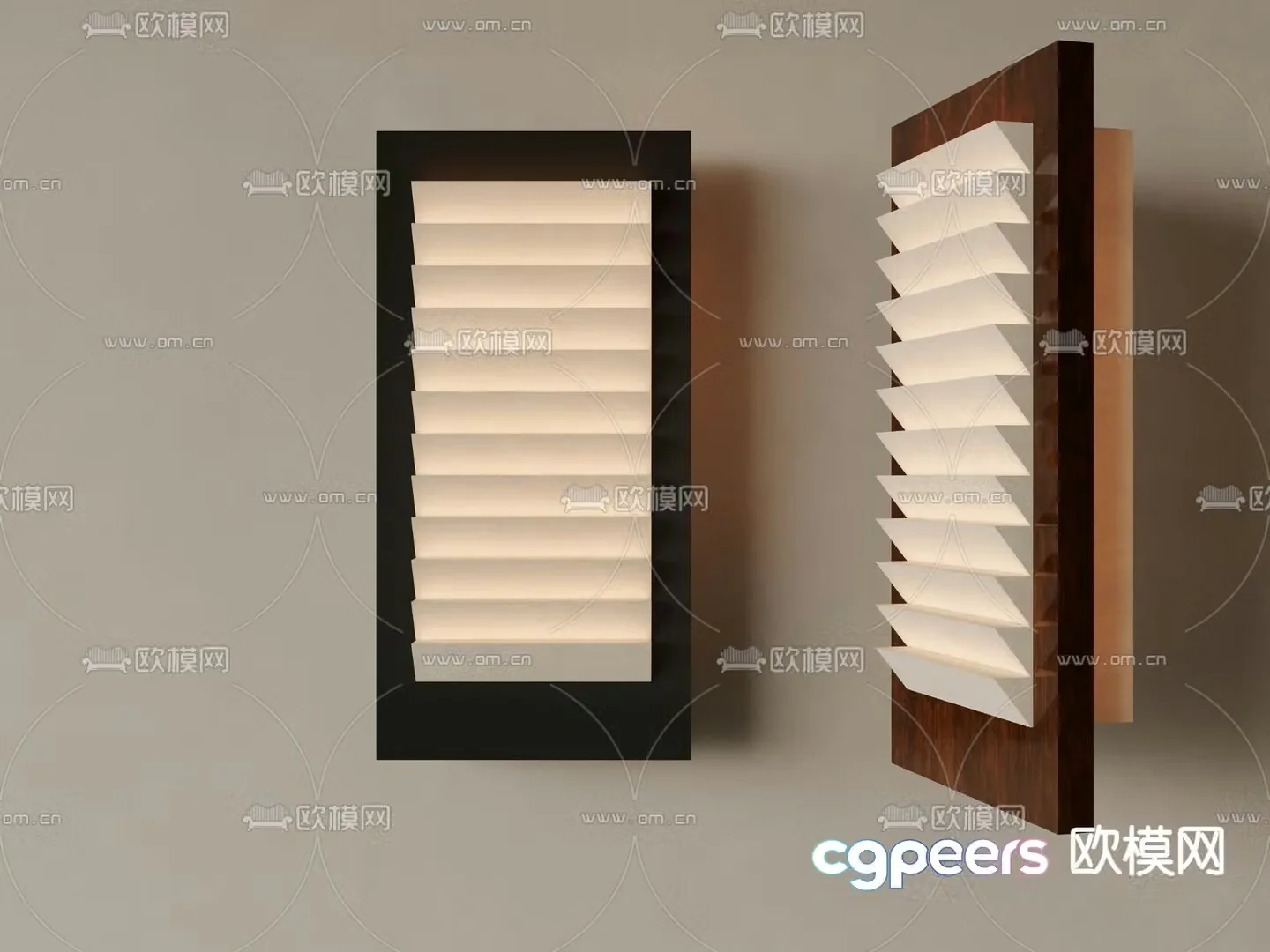 Middle-aged style wall light 3d model