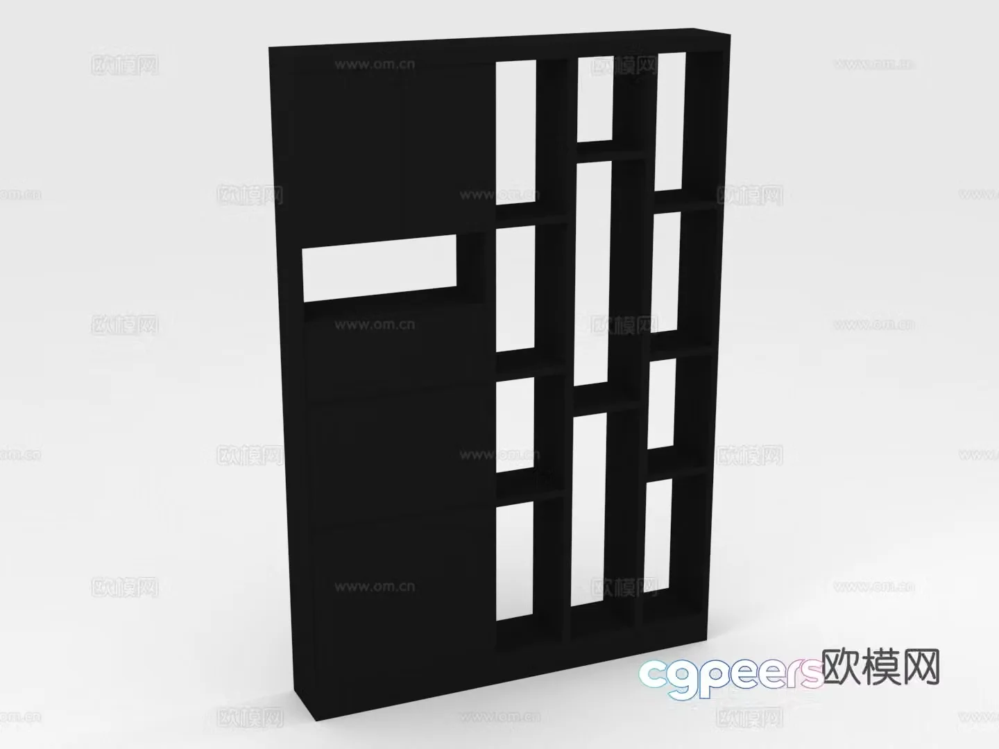 Storage rack partition cabinet display rack bookshelf 3D model
