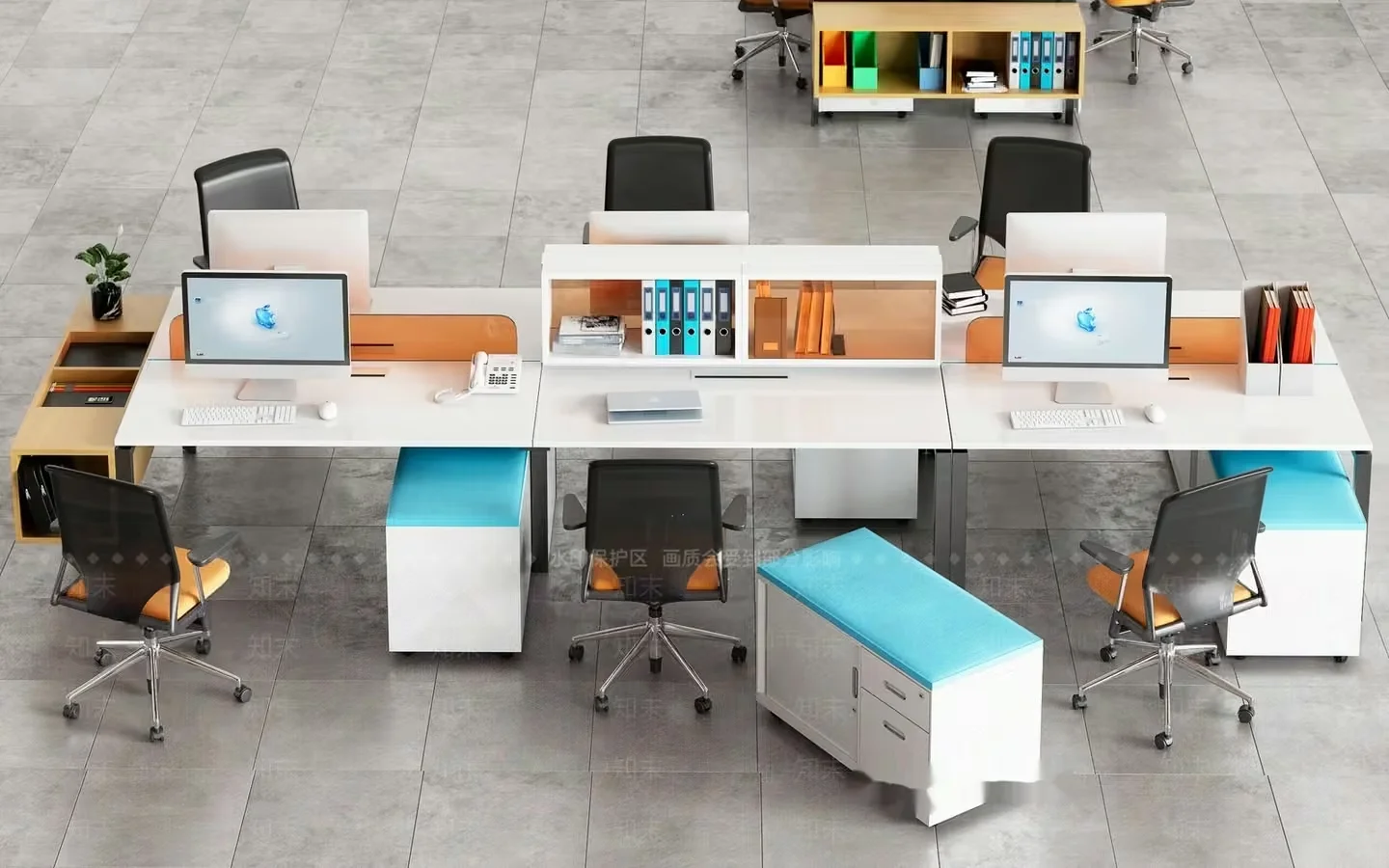 Modern Office Space 3D Model – 15188 – VRAY Render
