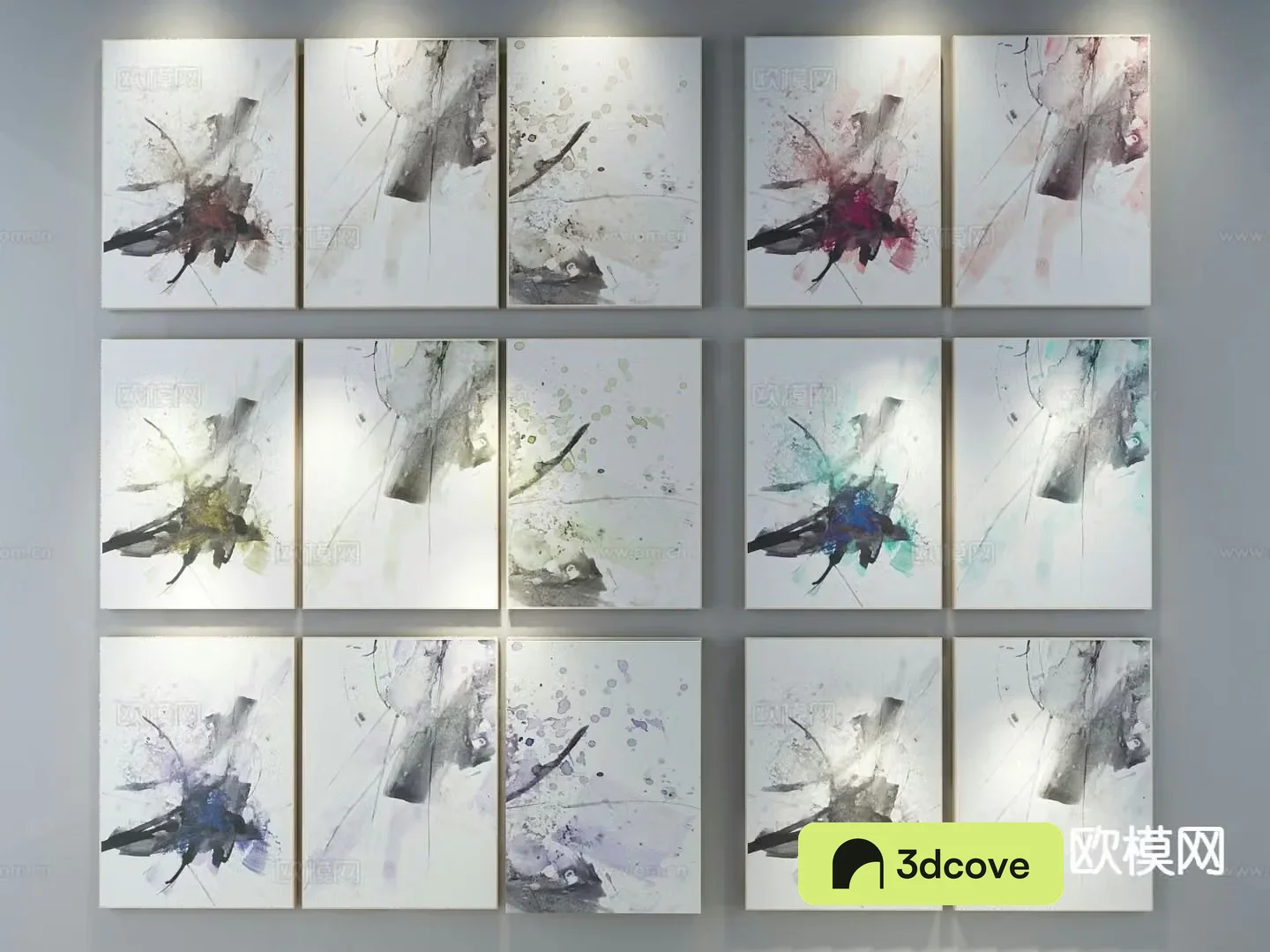 Nordic abstract painting decorative hanging painting