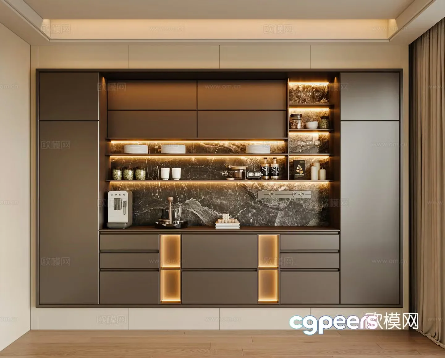 Modern sideboard 3D model