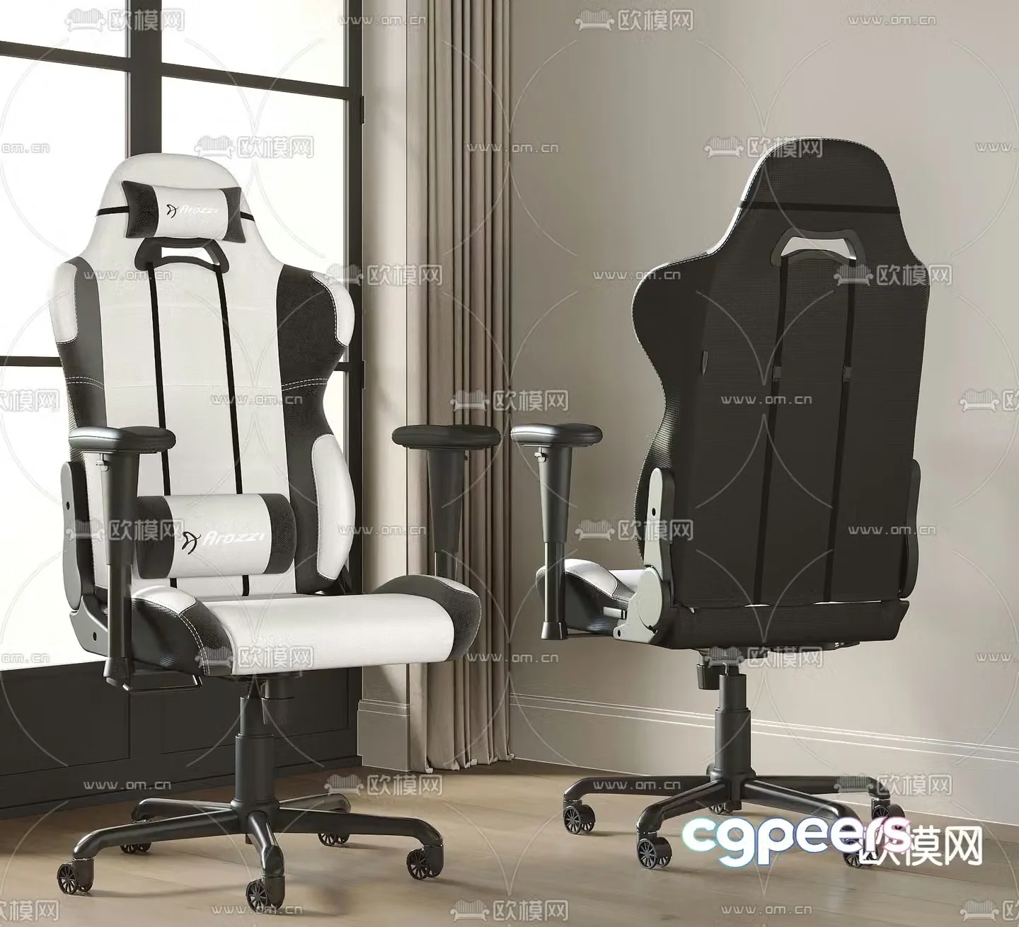 Gaming chair office chair 3d model