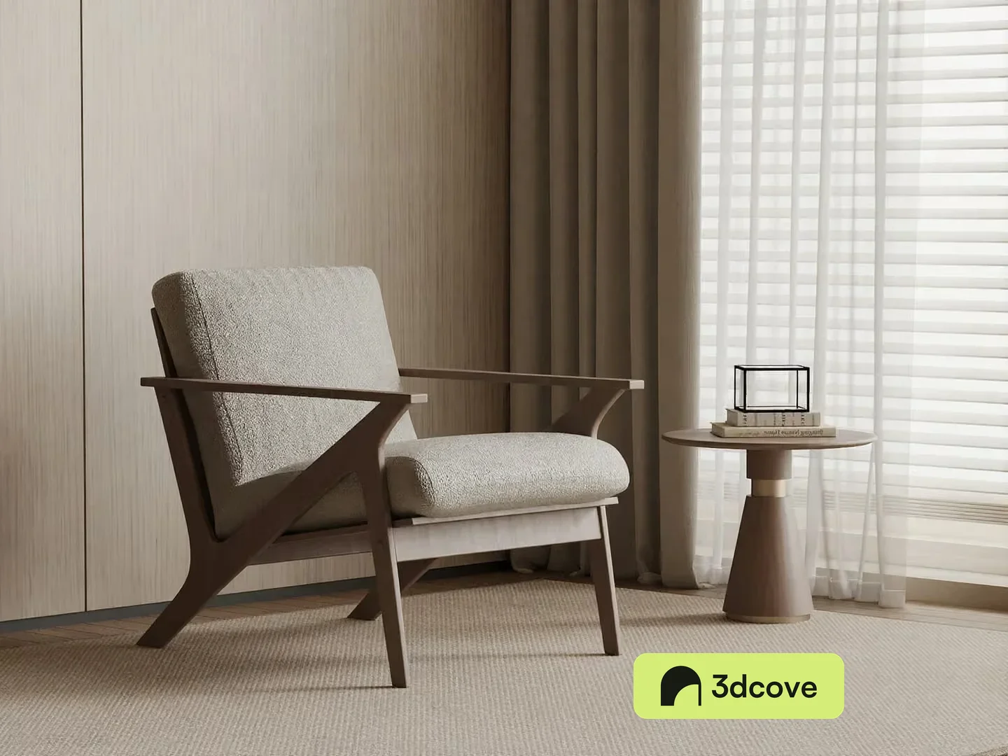 Wooden Accent Chair