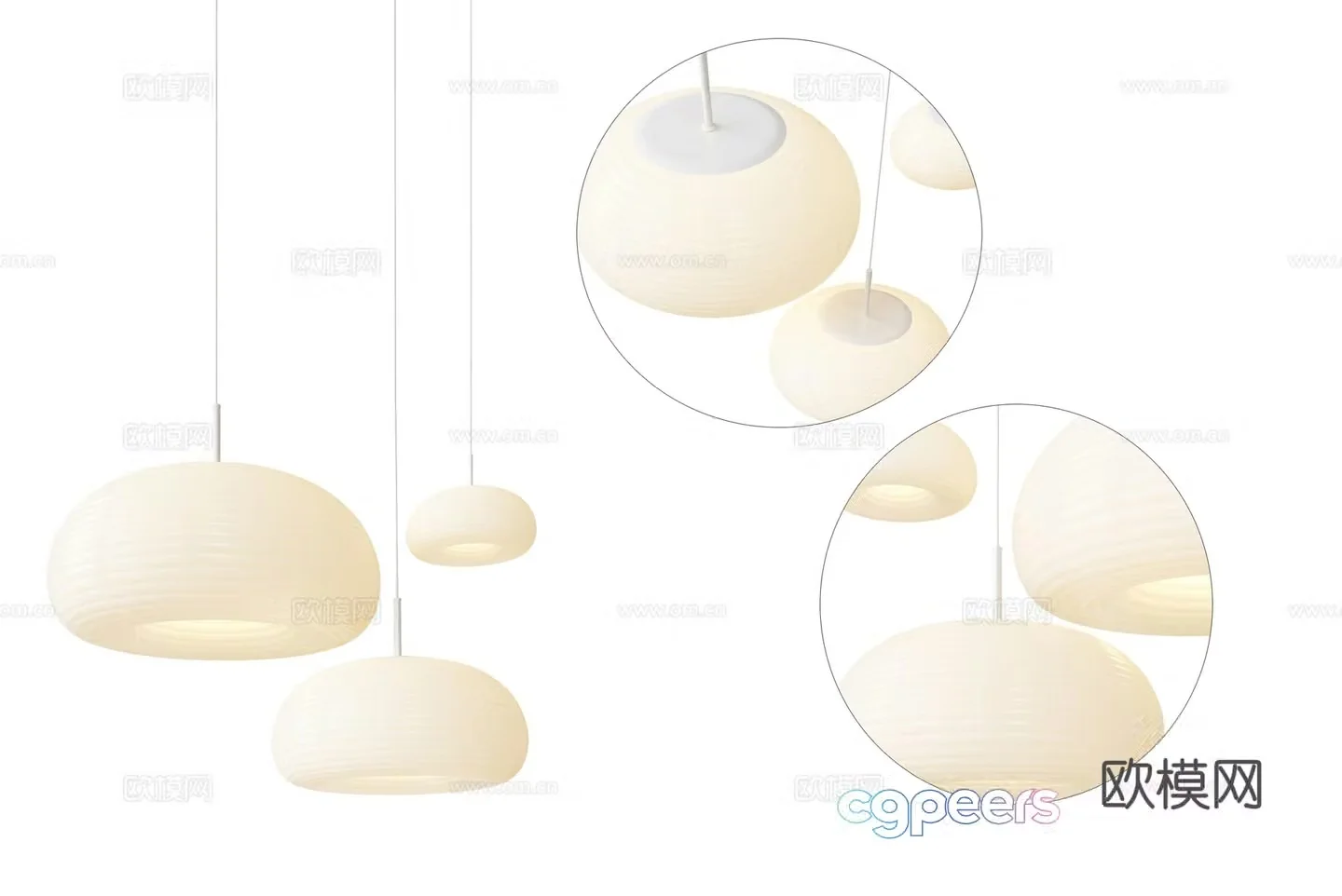 Nordic simple chandelier chandelier simple chandelier living room chandelier dining chandelier 3d model