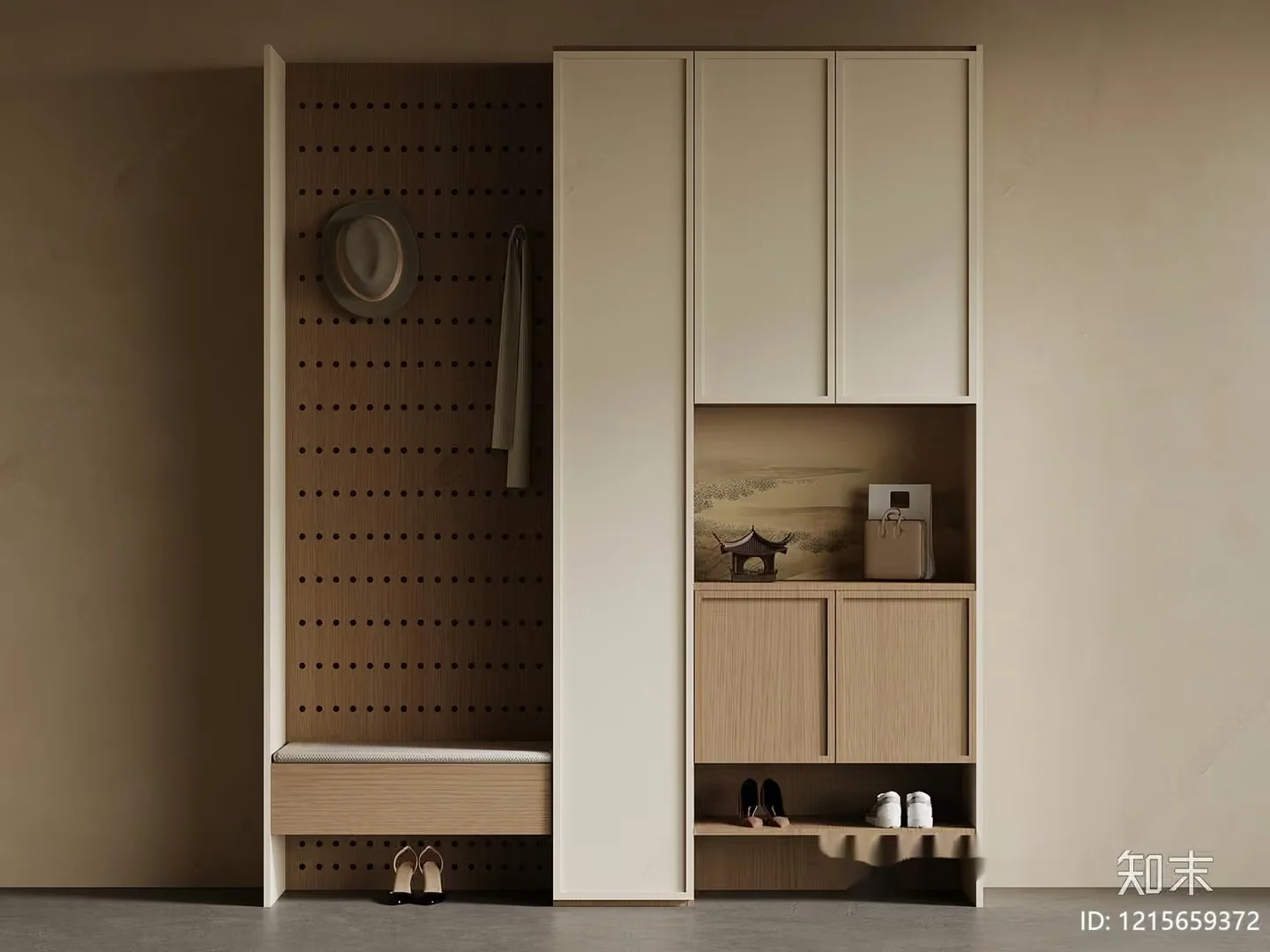 A Minimalist Closet 3D Model – 11948 – VRAY Render