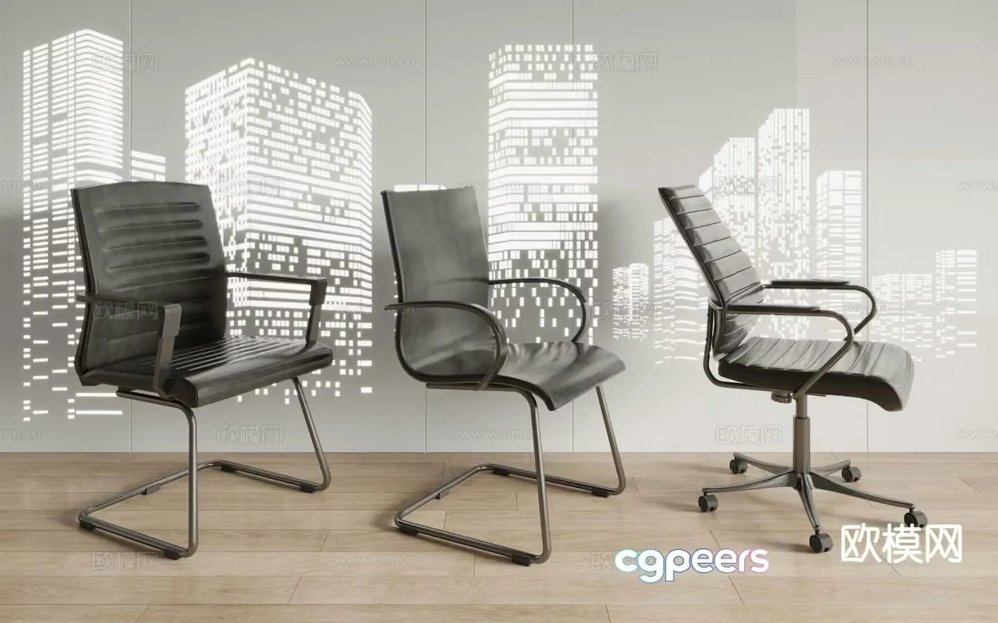 Modern office chair computer chair conference chair 3d model