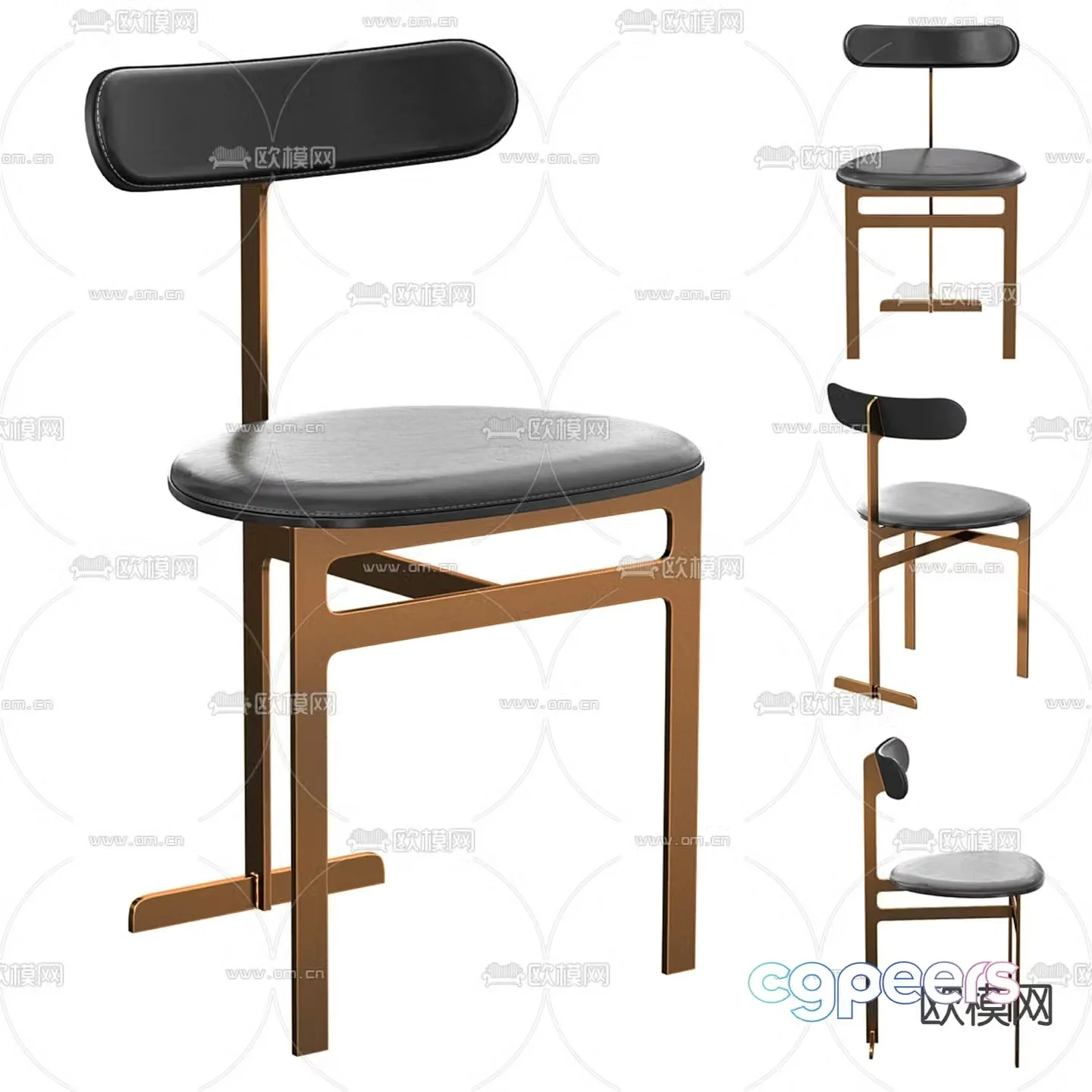 PARK PLACE chair dining chair 3d model