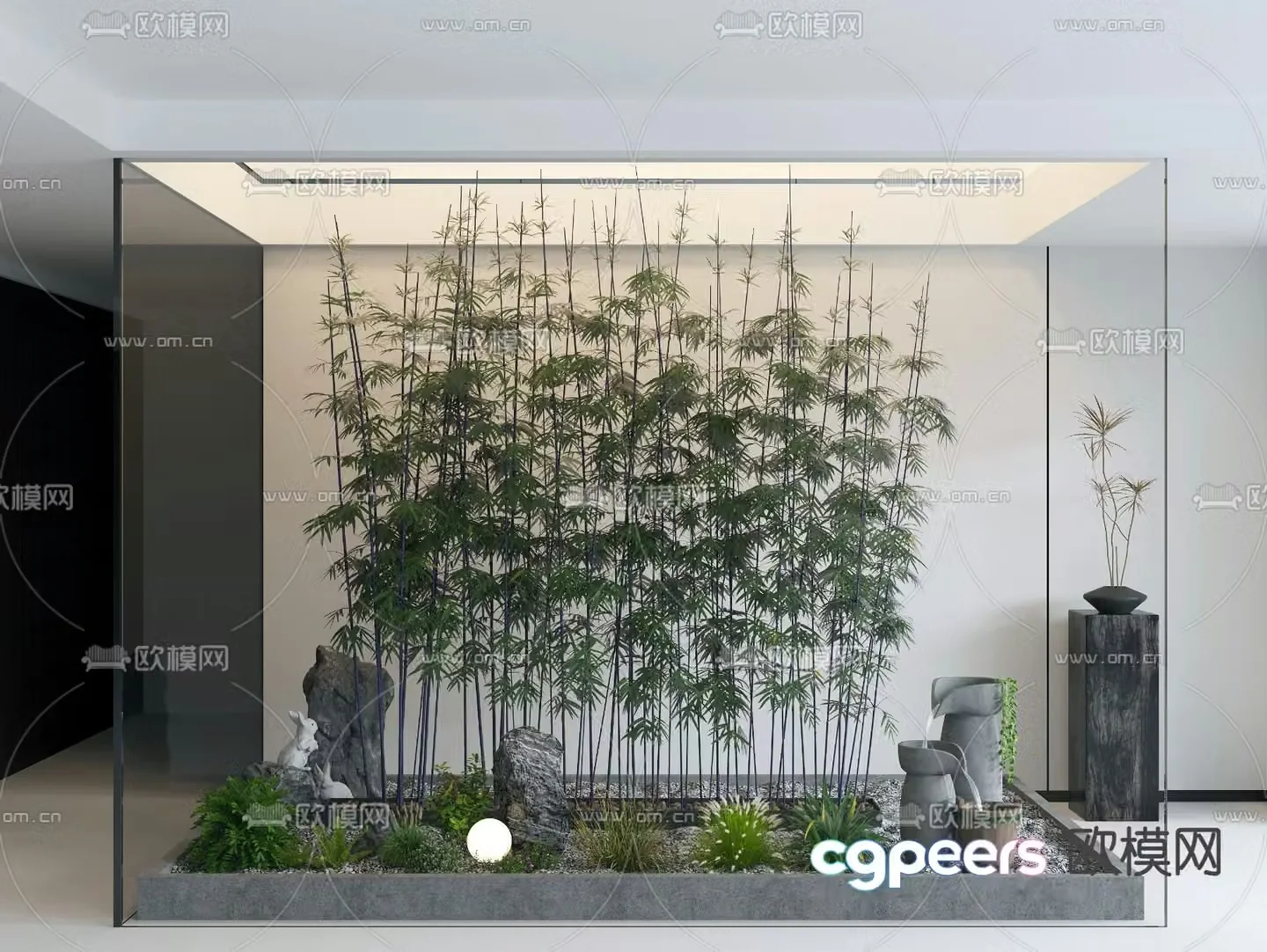 Indoor landscape indoor landscaping 3d model