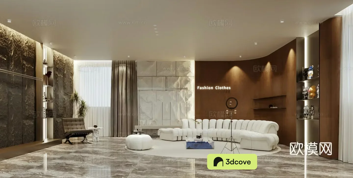 Italian minimalist live broadcast room arc sofa special-shaped sofa live broadcast room mushroom stone