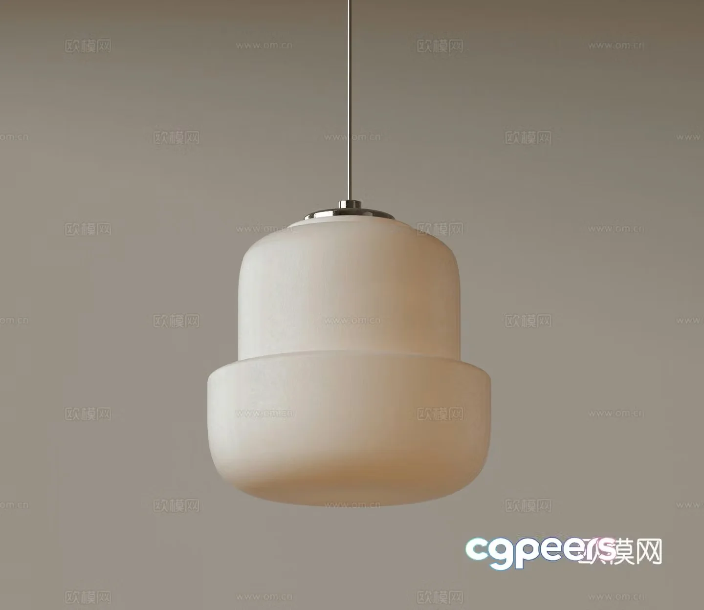 Modern bedside chandelier single head chandelier 3d model