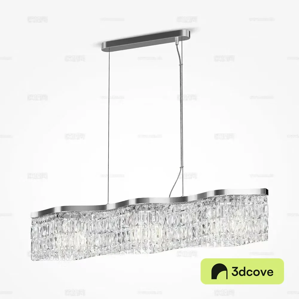 Modern restaurant crystal chandeliers