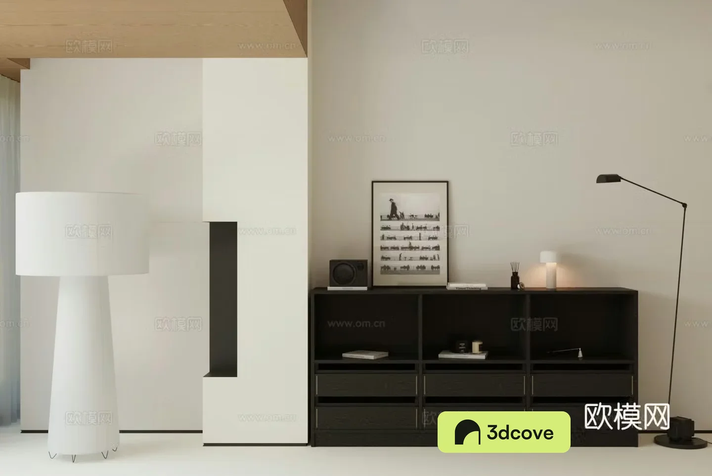 Modern medieval porch cabinet retro style decoration cabinet end view cabinet medieval floor lamp