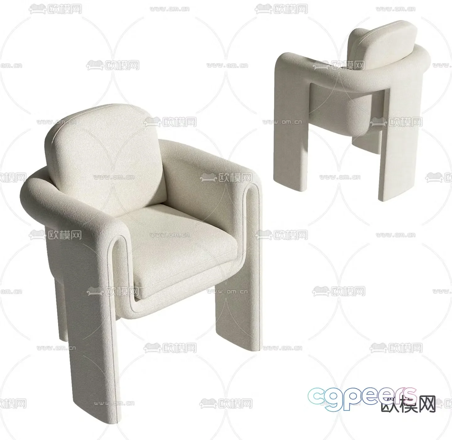 leisure chair chair 3d model