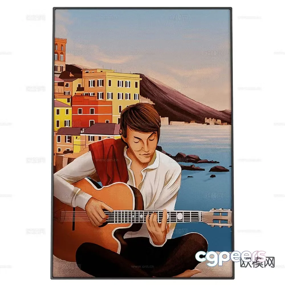 NC Design figure hanging painting landscape painting decorative painting 3d model