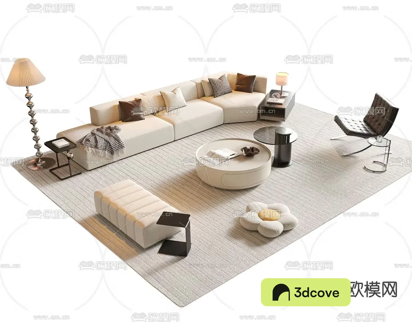Cream style sofa modular sofa