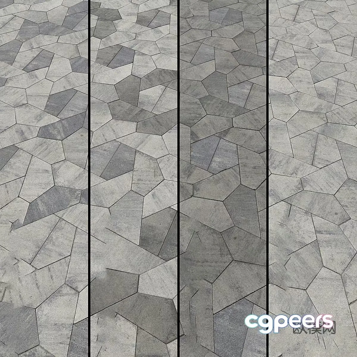 Outdoor floor tiles 3d model