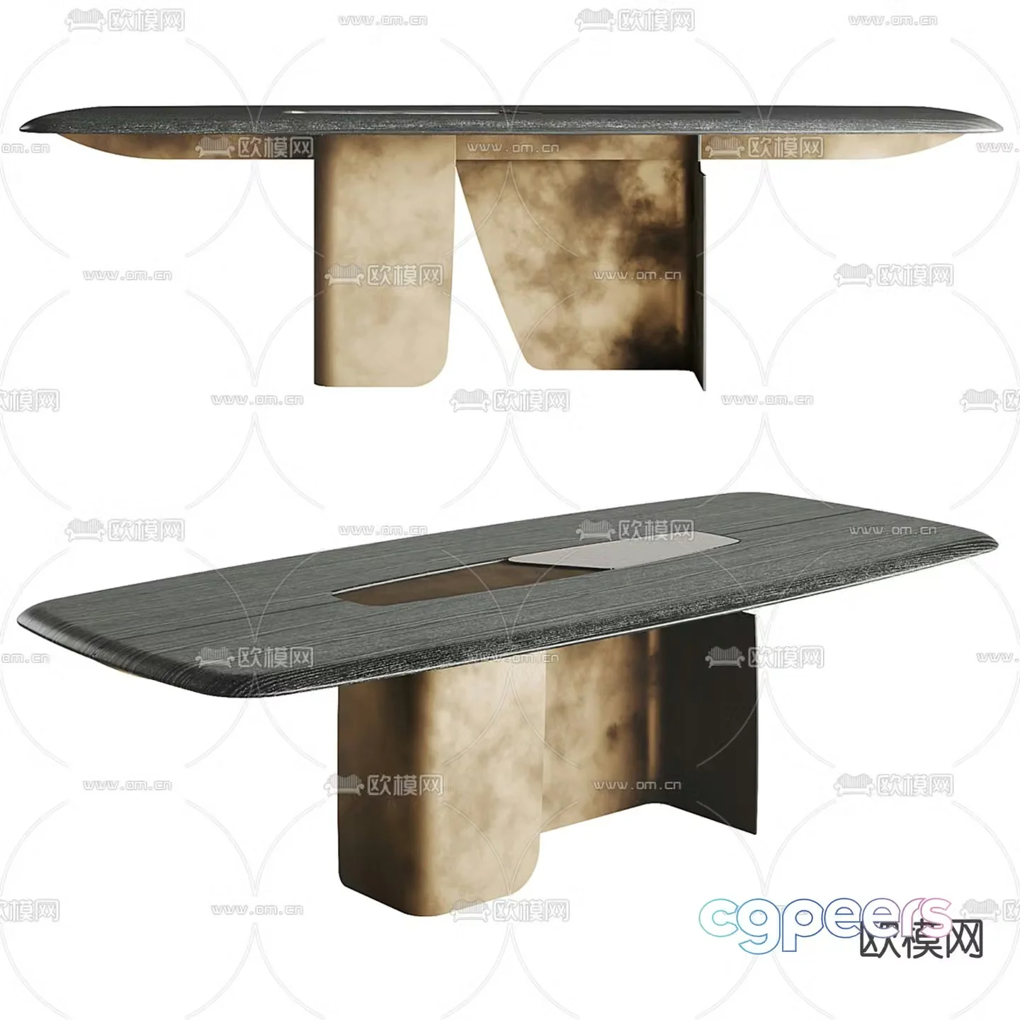 Enne Dining Table Square Dining Table 3D Model