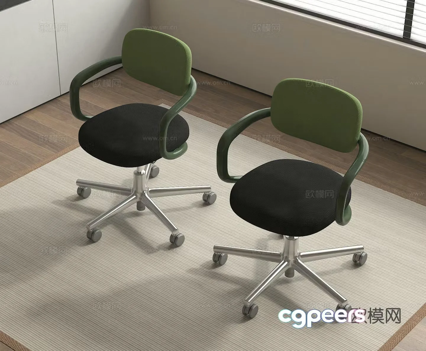 Office chair Work chair Staff chair Swivel chair 3d model