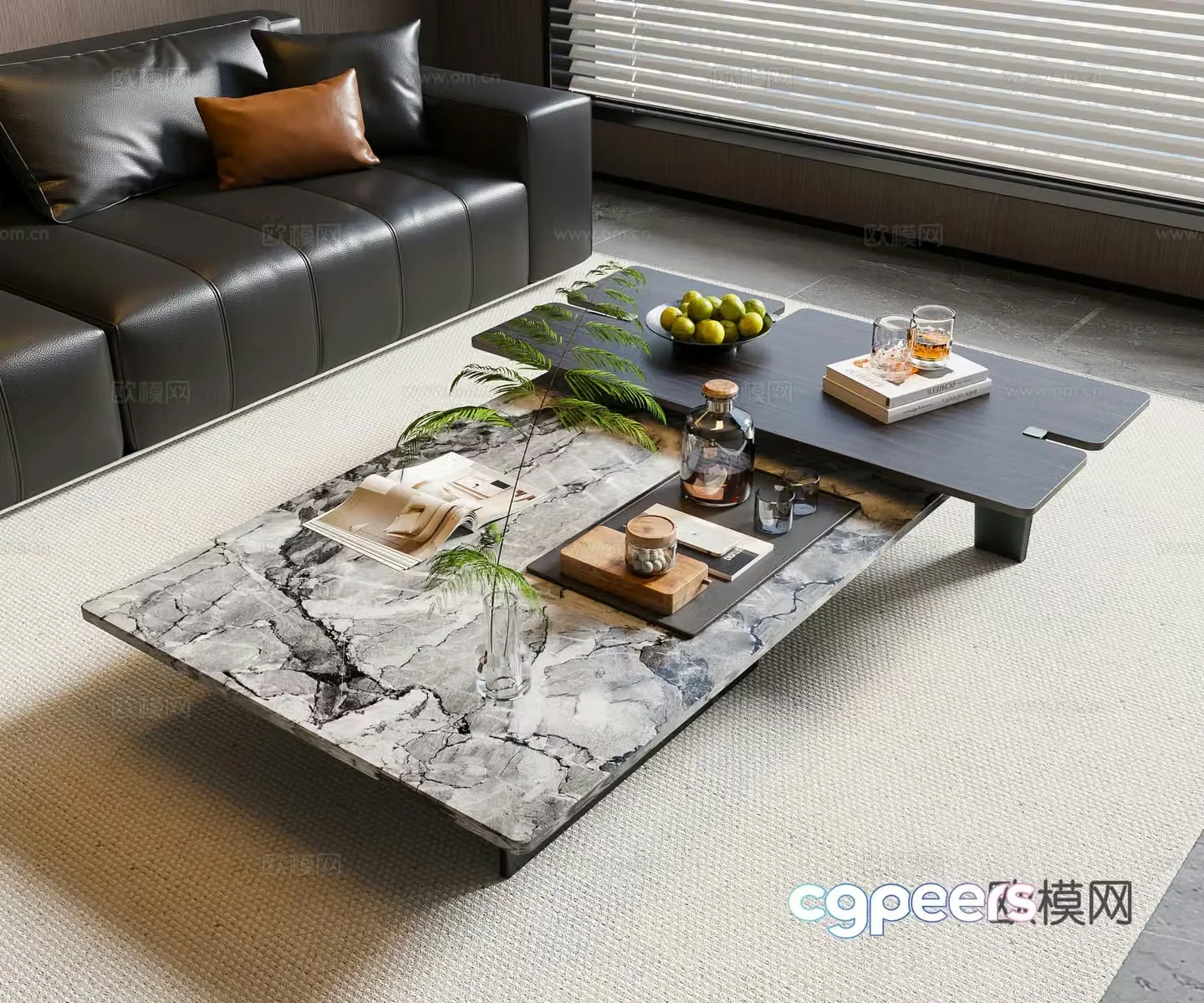 Italian coffee table 3D model