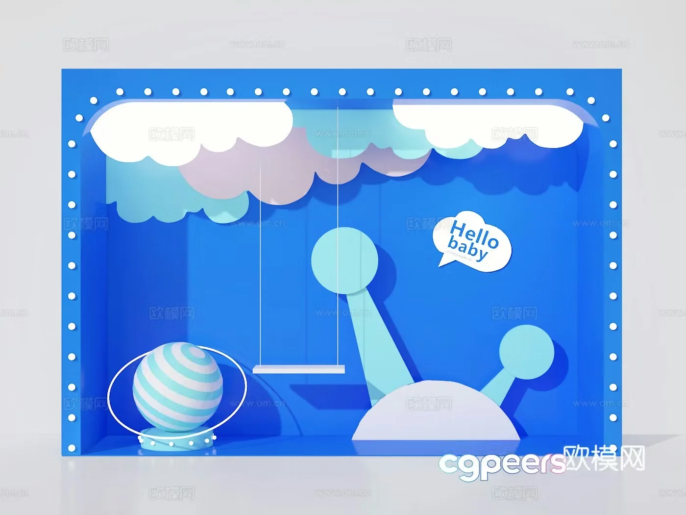 Commercial display outdoor display 3D model