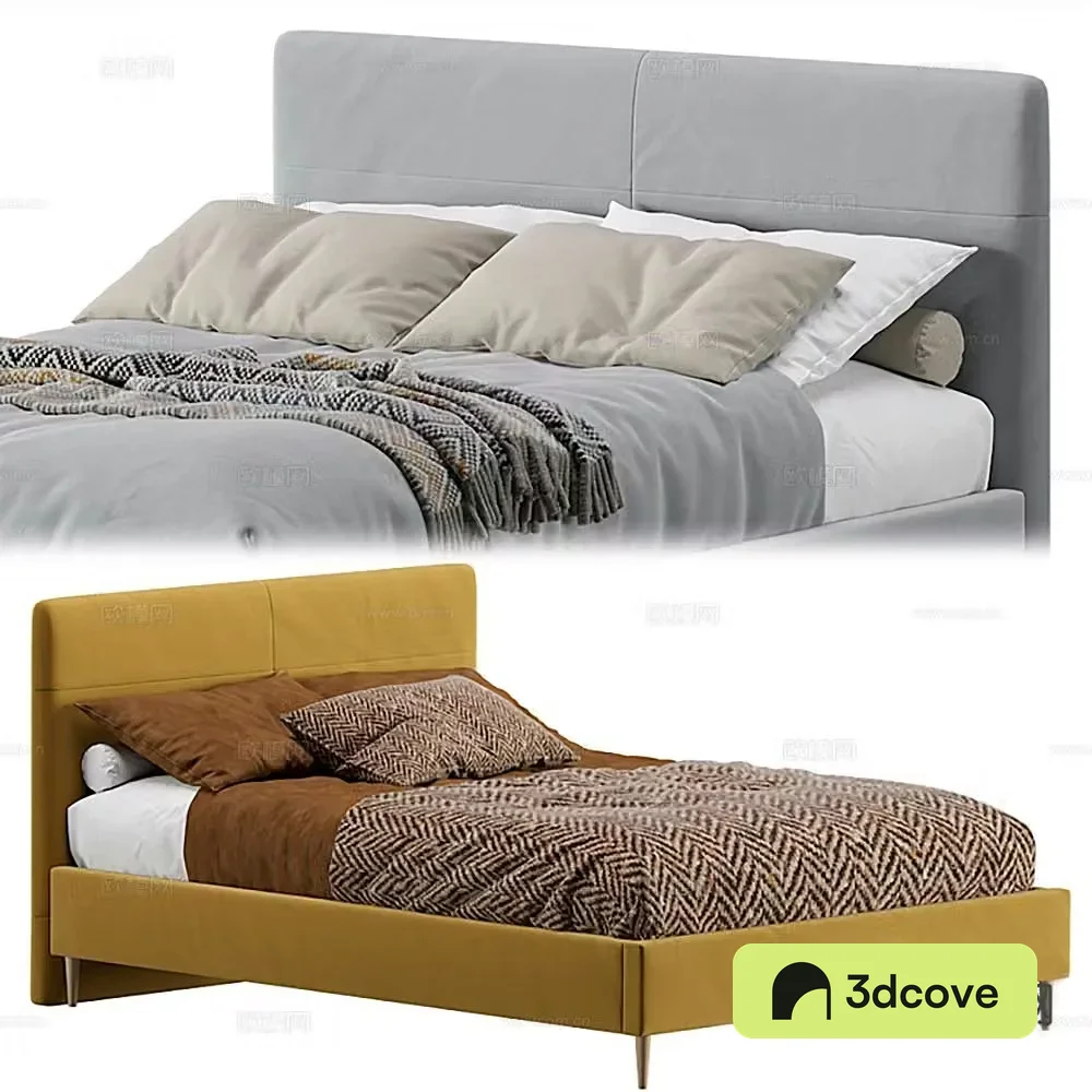 Modern double bed
