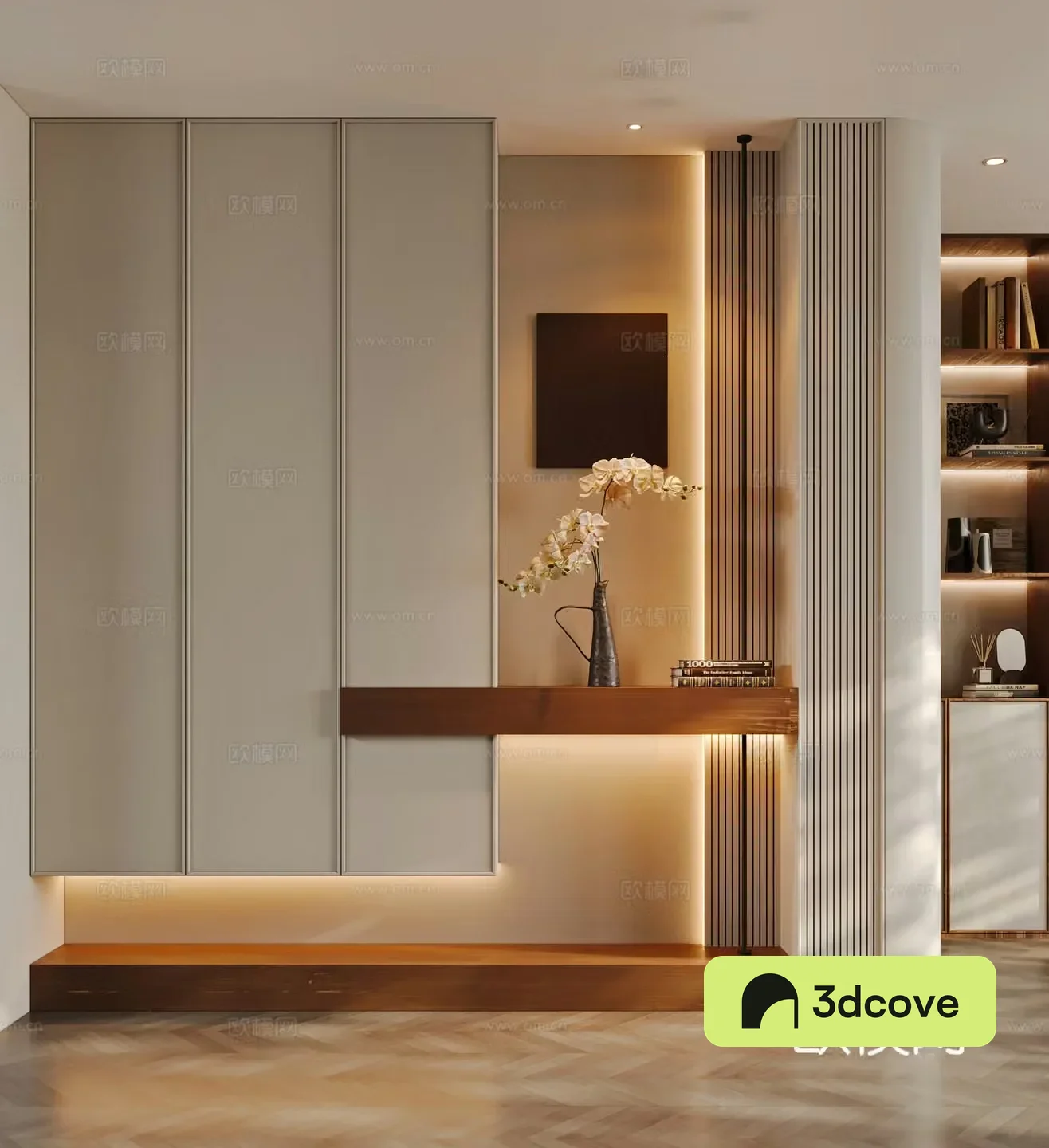 Middle-aged style entrance 3D model