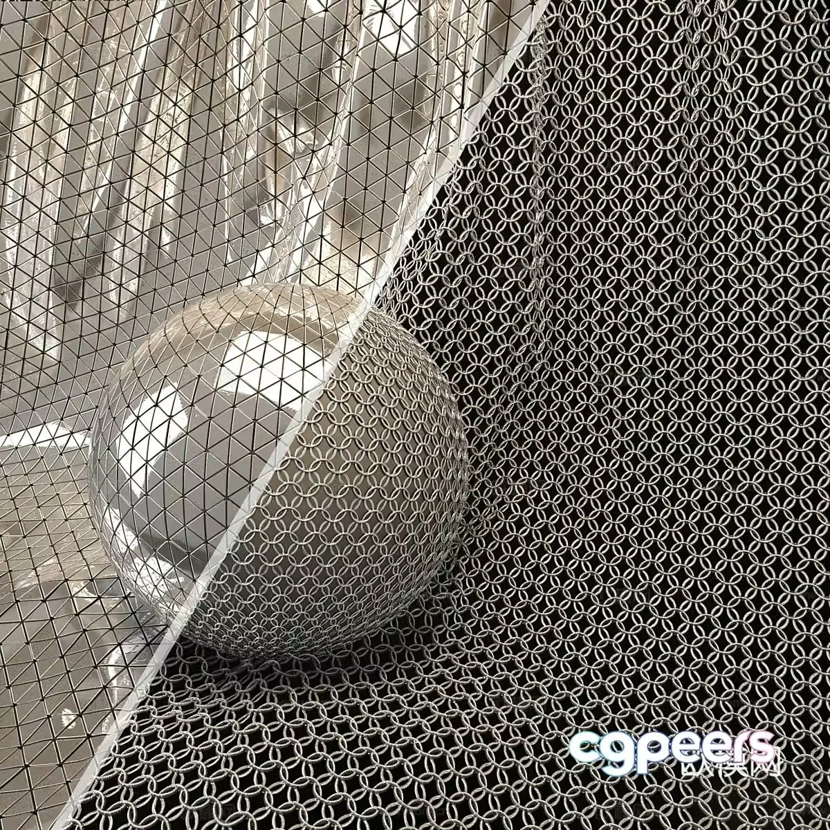 Metal mesh 3D model