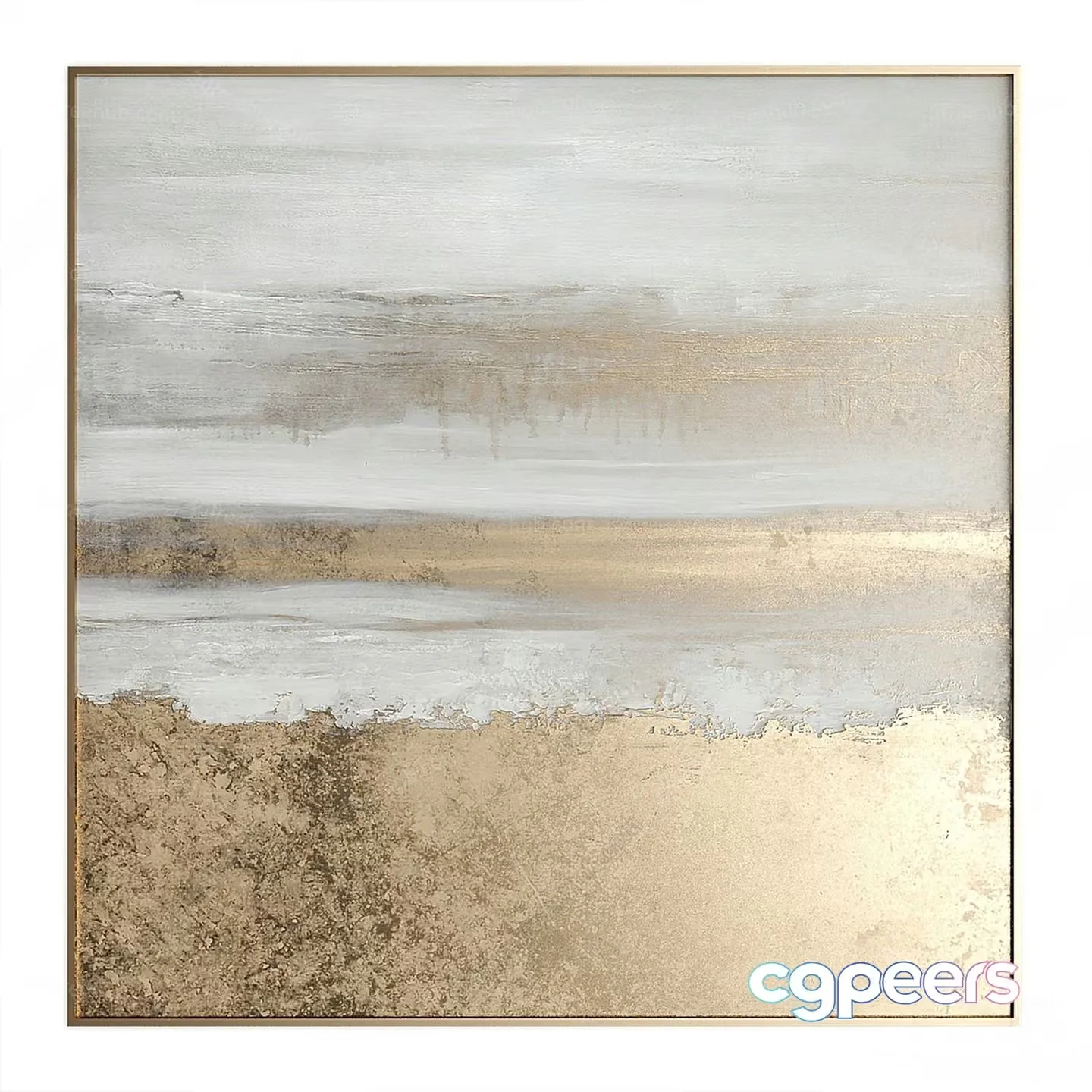 A Framed Abstract Painting 3D Model – 21560 – VRAY Render