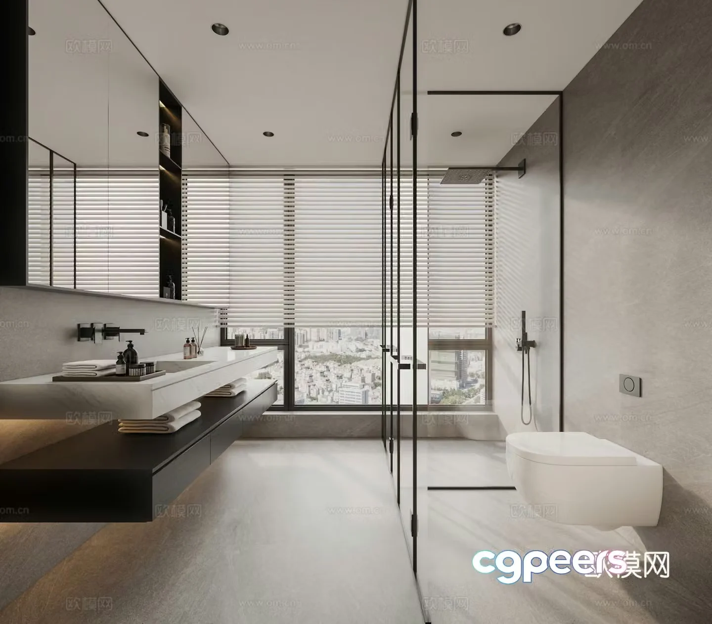 Modern bathroom 3d model
