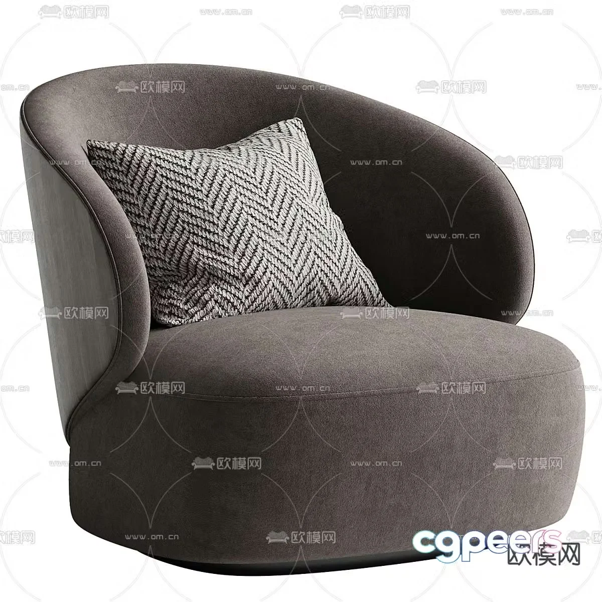 Single sofa leisure sofa 3d model