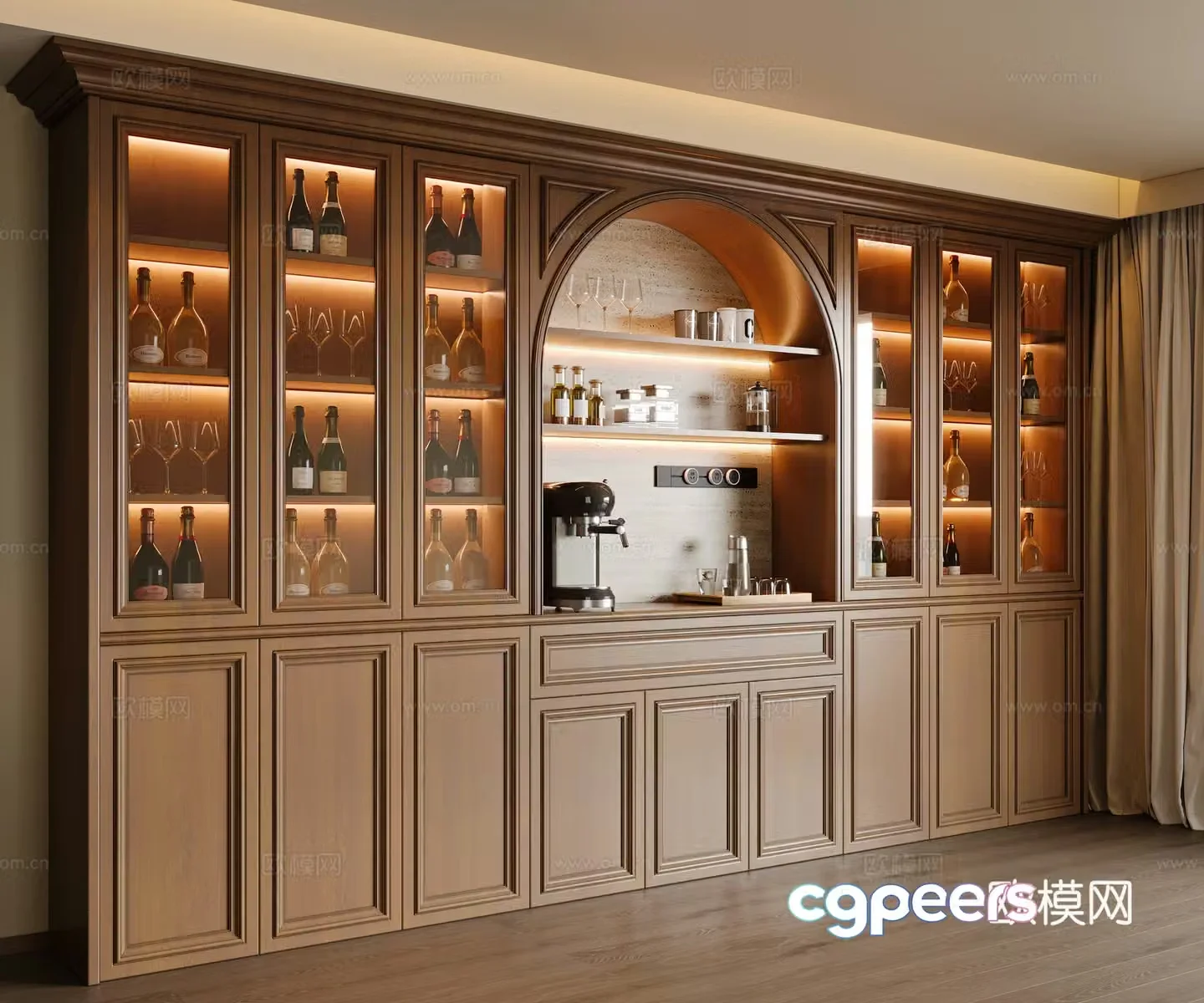 American sideboard 3D model