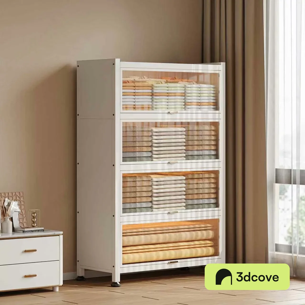 A White Storage Cabinet
