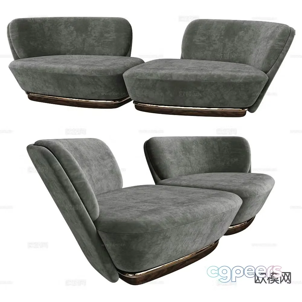 ALMA Italian love sofa 3d model