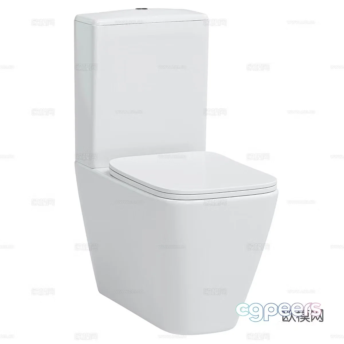 Modern floor-standing toilet 3d model