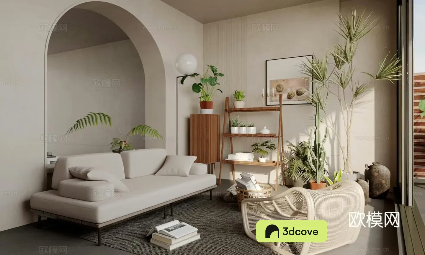 Modern balcony Leisure balcony Garden balcony Outdoor leisure chair Plants and flowers Indoor landscape