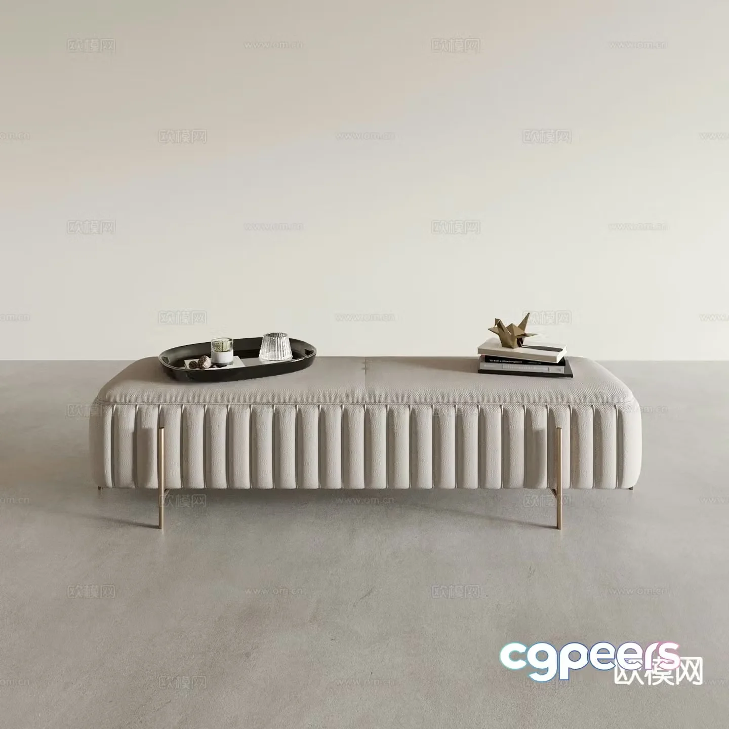 Stool Sofa Stool Shoe Changing Stool 3D Model