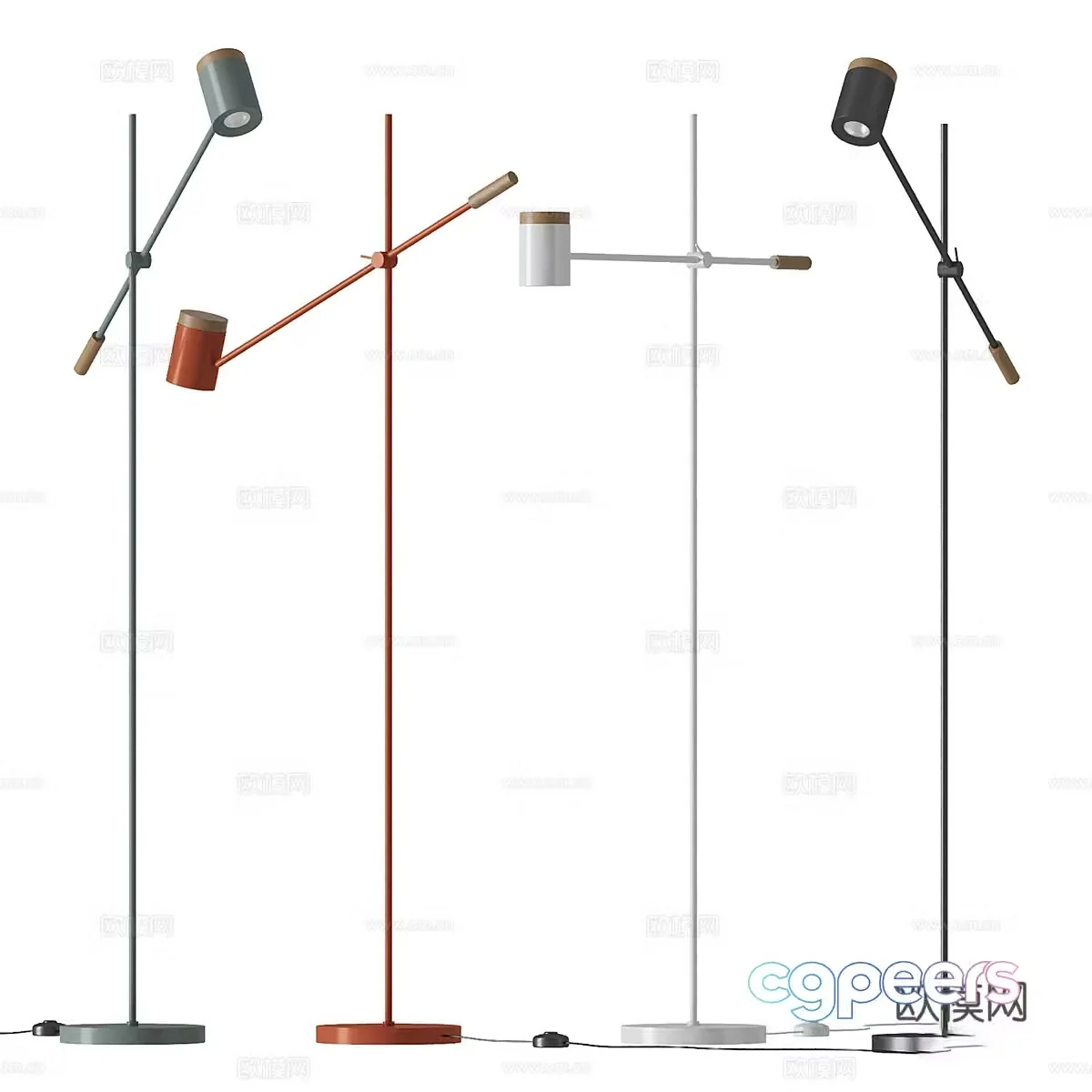 Modern minimalist floor lamp 3d model