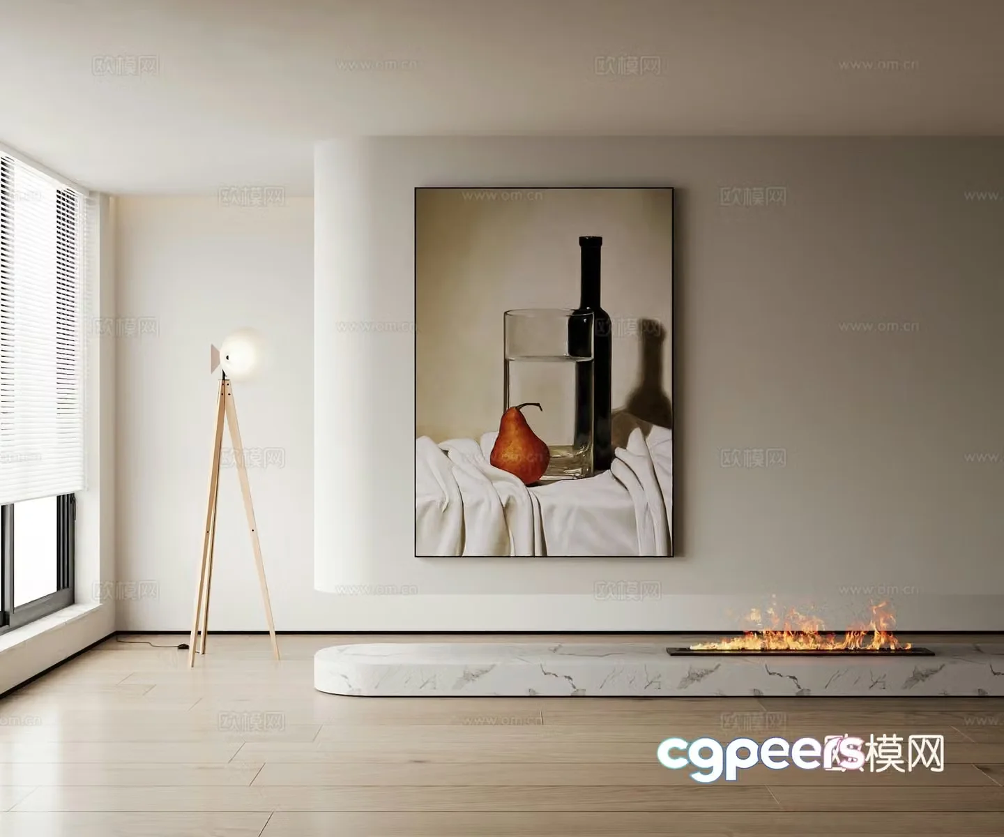 Modern decorative painting 3d model
